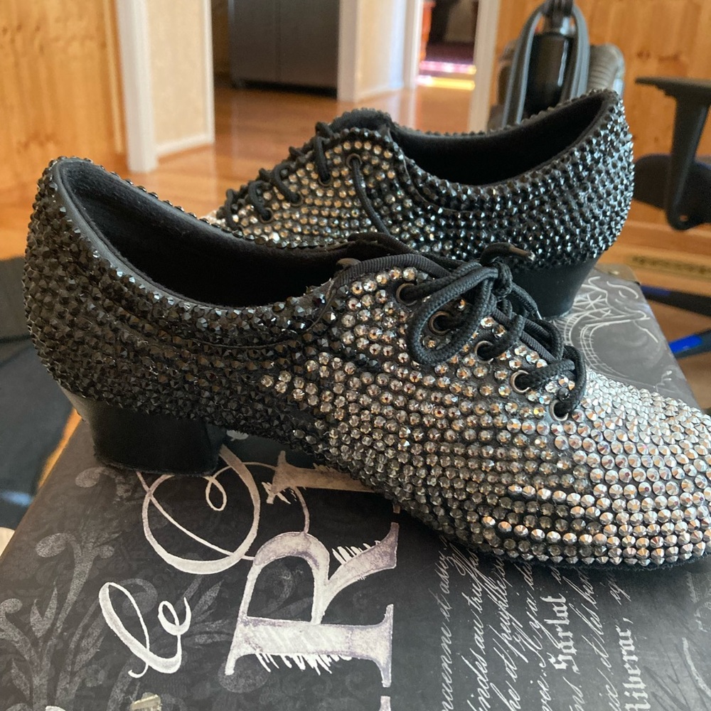 Boys rhinestones dress shoes